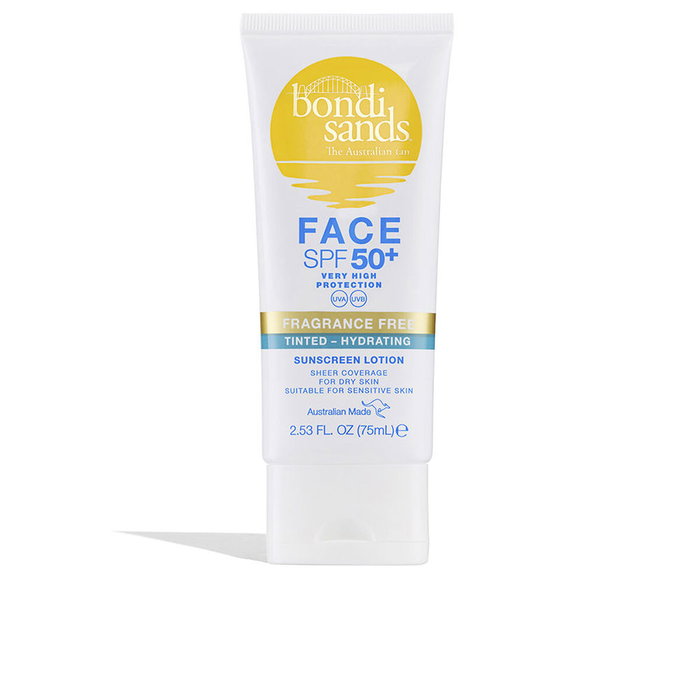 Bondi Sands Lotion hydratante visage teintée SPF50+ 75 ml Bondi Sands Lotion hydratante visage teintée SPF50+ 75 ml
