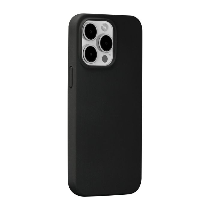dbramante1928 Monaco Étui Silicone Recyclé avec Aimant MagSafe pour iPhone 15 Pro Max, Protection Impact 3 Couches, Finition Douce Anti-Dérapage, Noir Nuit