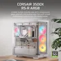 Corsair 3500X RS-R ARGB Boîtier PC Mid-Tour Blanc en Verre Trempé - 3 Ventilateurs ARGB à Rotor Inversé - Refroidissement Évolutif