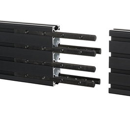 B-Tech BT8390-EXT - Kit d'extension pour rails de montage BT8390, 6 barres de jonction en acier, pour menu boards et murs vidéo
