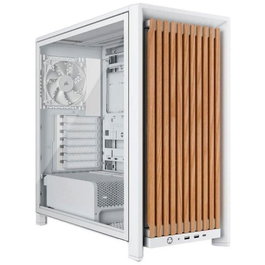 Corsair FRAME 4000D WOOD RS Boîtier Moyen Tour Blanc et Bois