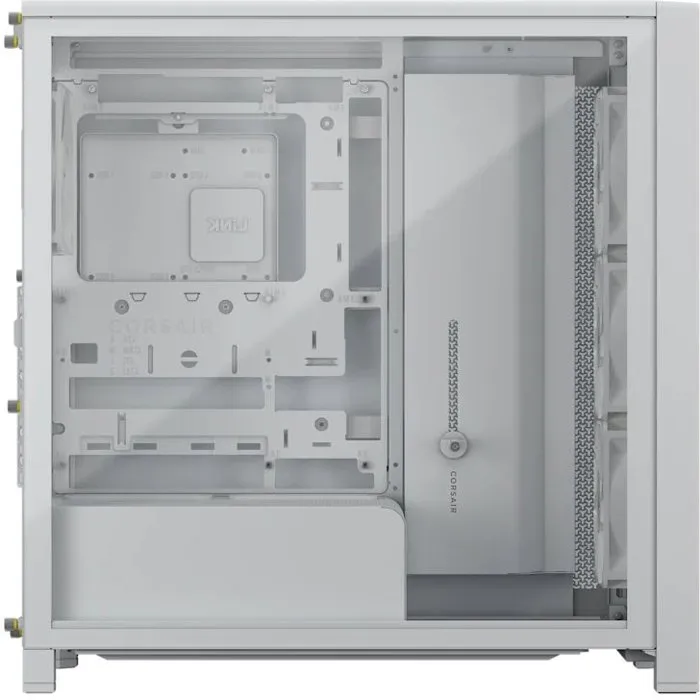 Corsair Frame 4000X RS - Boîtier PC Moyen Tour - 4 Ventilateurs RS120 - Blanc/Bois clair