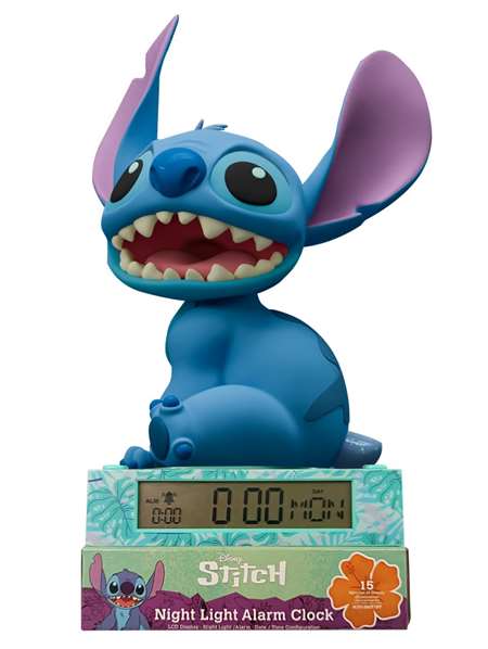 Kids Licensing Réveil figurine 3D Stitch Bleu Kids Licensing Réveil figurine 3D Stitch Bleu
