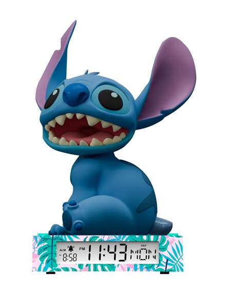 Kids Licensing Réveil figurine 3D Stitch Bleu Kids Licensing Réveil figurine 3D Stitch Bleu