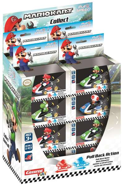 Carrera Nintendo Mario Kart - Voiture de collection rétro échelle 1:43 - Modèles assortis Carrera Nintendo Mario Kart - Voiture de collection rétro échelle 1:43 - Modèles assortis