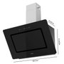 Cecotec Bolero Flux DT 908002 Hotte 90 cm Noire Verre