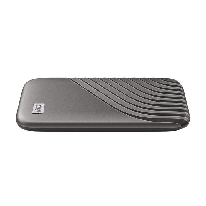 Western Digital My Passport SSD - Disque SSD Externe 500 GB, USB 3.2/USB-C, Lecture 1050MB/s, Écriture 1000MB/s, Gris, Chiffrement AES 256 bits