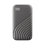 Western Digital My Passport SSD - Disque SSD Externe 500 GB, USB 3.2/USB-C, Lecture 1050MB/s, Écriture 1000MB/s, Gris, Chiffrement AES 256 bits
