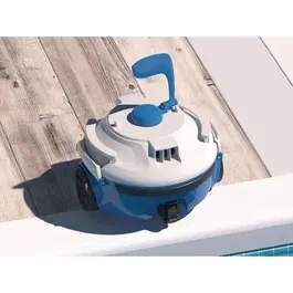 Robopool Robot aspirateur pour piscine Guppy - Pour fond plat jusqu'à 10 m² - Autonome avec batterie rechargeable et capteur d'eau