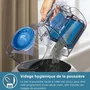 Philips FC9331/09 Aspirateur traineau sans sac 900W PowerPro Compact Serie 3000 - Technologie PowerCyclone 5 - Filtration anti-allergene HEPA 13 - Noir intense
