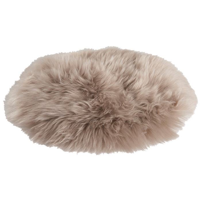 Day Coussin d'assise en peau de mouton et cuir 34 cm Day Coussin d'assise en peau de mouton et cuir 34 cm