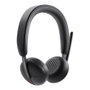 Dell WL3024 Casque sans-fil Bluetooth 5.3 avec microphone antibruit, autonomie 41h, certifié Microsoft Teams, noir