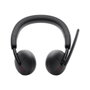 Dell WL3024 Casque sans-fil Bluetooth 5.3 avec microphone antibruit, autonomie 41h, certifié Microsoft Teams, noir