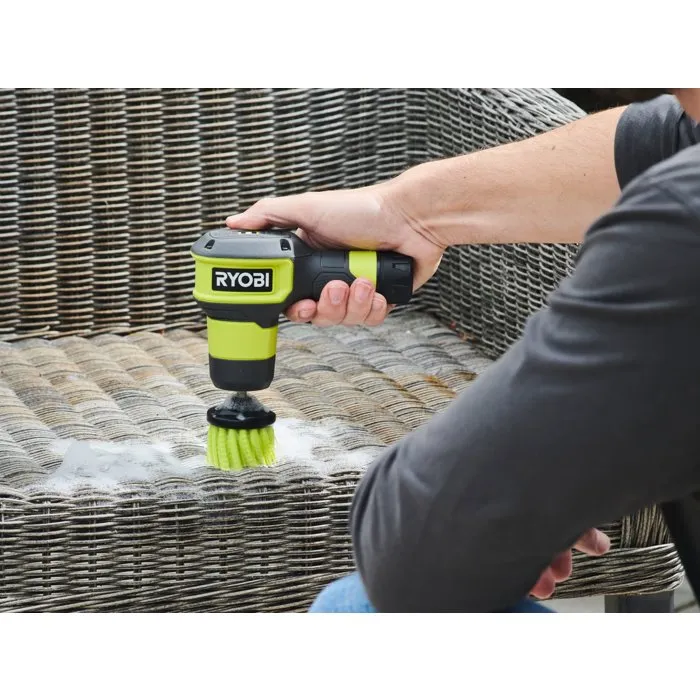 Ryobi Brosse de nettoyage 4V USB Lithium multisurfaces RSCR4-120G avec batterie 2Ah et chargeur