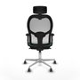 Piqueras y Crespo 2D086G2 Chaise de Bureau avec Appui-tête Vert émeraude
