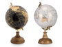 Giftdecor Globe Terrestre 15 cm Surtis Or Couleurs Aléatoires Bois Plastique Fer 18 x 28.5 x 16.5 cm (Set de 8)