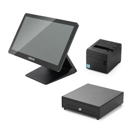 Capture CA-SY-73122 Pack Système POS Manta 15,6" - Processeur Intel Core i3 - 8 Go RAM - 128 Go SSD - Windows 10 IoT - avec imprimante de tickets et lecteur de codes-barres