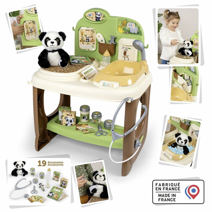 Smoby Centre Vétérinaire Zoo avec peluche Panda