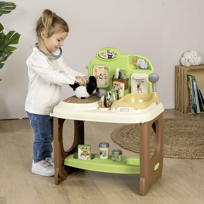 Smoby Centre Vétérinaire Zoo avec peluche Panda