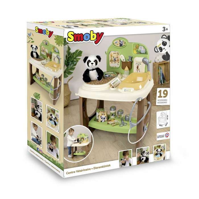 Smoby Centre Vétérinaire Zoo avec peluche Panda