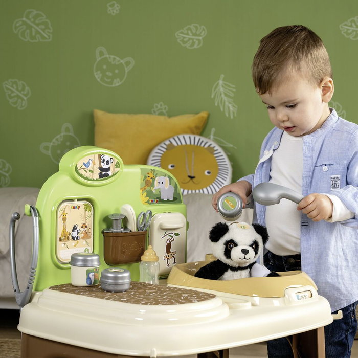 Smoby Centre Vétérinaire Zoo avec peluche Panda