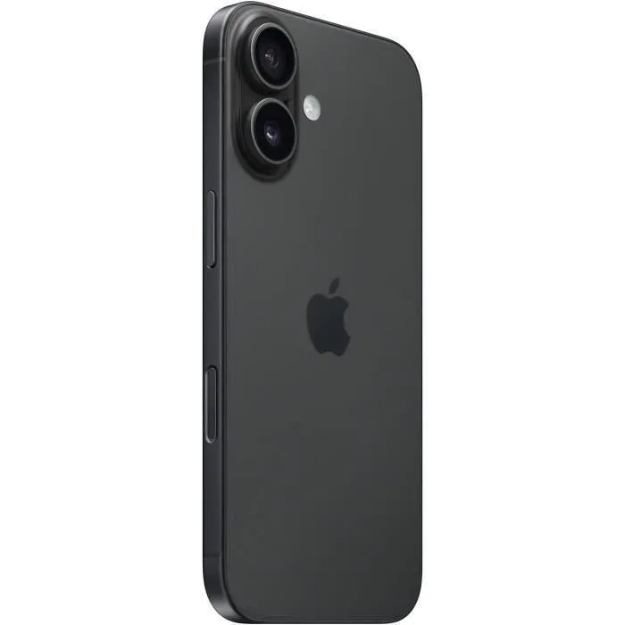 Apple iPhone 16 Smartphone 128 Go Noir - Écran Super Retina XDR, Face ID, iOS