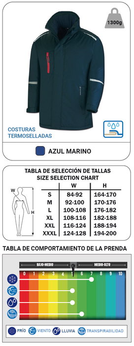 Nautica Parka Mistral Bleu marine L= Nautica Parka Mistral Bleu marine L=