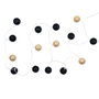Home Deco Factory Guirlande Lumineuse 15 LED USB Noir et Doré