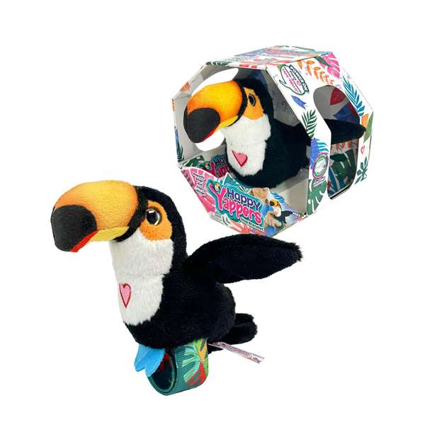 Famosa Happy Yappers Peluche Oiseau Chanteur avec Ailes Mobiles et Répétiteur Multilingue 18x18x5 cm Assorti Famosa Happy Yappers Peluche Oiseau Chanteur avec Ailes Mobiles et Répétiteur Multilingue 18x18x5 cm Assorti