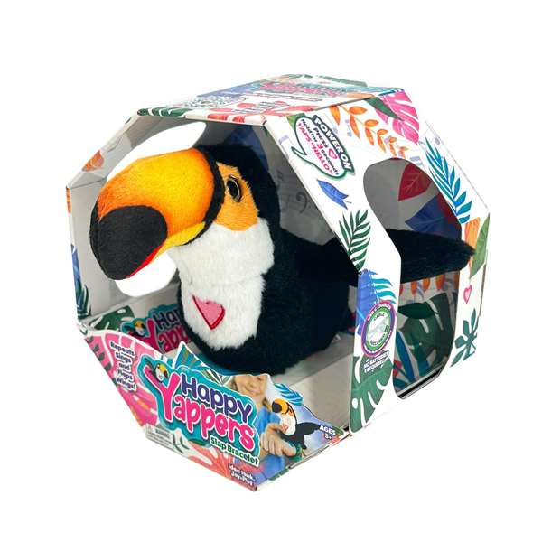 Famosa Happy Yappers Peluche Oiseau Chanteur avec Ailes Mobiles et Répétiteur Multilingue 18x18x5 cm Assorti Famosa Happy Yappers Peluche Oiseau Chanteur avec Ailes Mobiles et Répétiteur Multilingue 18x18x5 cm Assorti