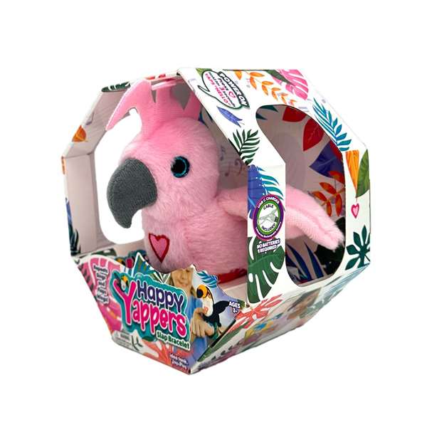Famosa Happy Yappers Peluche Oiseau Chanteur avec Ailes Mobiles et Répétiteur Multilingue 18x18x5 cm Assorti Famosa Happy Yappers Peluche Oiseau Chanteur avec Ailes Mobiles et Répétiteur Multilingue 18x18x5 cm Assorti