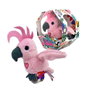 Famosa Happy Yappers Peluche Oiseau Chanteur avec Ailes Mobiles et Répétiteur Multilingue 18x18x5 cm Assorti