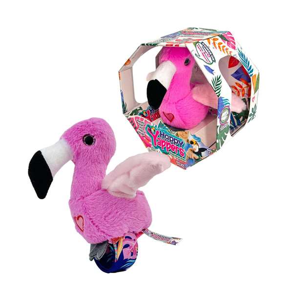 Famosa Happy Yappers Peluche Oiseau Chanteur avec Ailes Mobiles et Répétiteur Multilingue 18x18x5 cm Assorti Famosa Happy Yappers Peluche Oiseau Chanteur avec Ailes Mobiles et Répétiteur Multilingue 18x18x5 cm Assorti