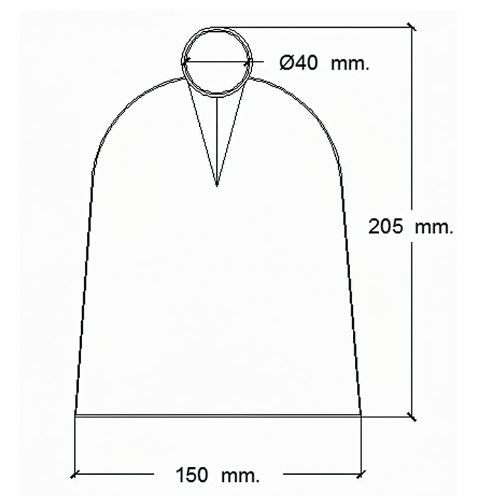 WOLFPACK LINEA PROFESIONAL Houe Maurer sans manche 96/750 grammes