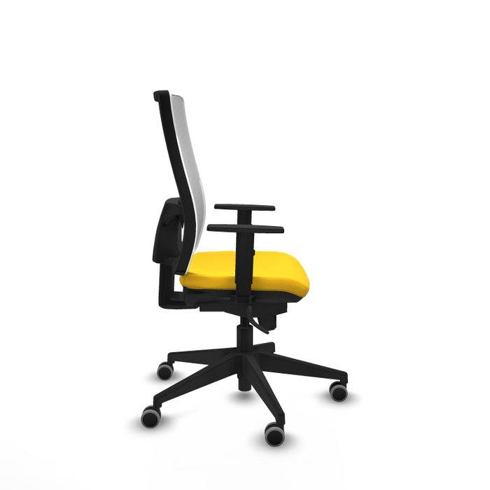 PIQUERAS Y CRESPO Chaise de bureau Horna Jaune avec mécanisme Sincro PIQUERAS Y CRESPO Chaise de bureau Horna Jaune avec mécanisme Sincro