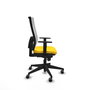 PIQUERAS Y CRESPO Chaise de bureau Horna Jaune avec mécanisme Sincro