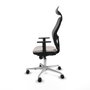 Piqueras y Crespo Chaise de Bureau avec Appui-tête Jorquera 1D086N1 Blanc