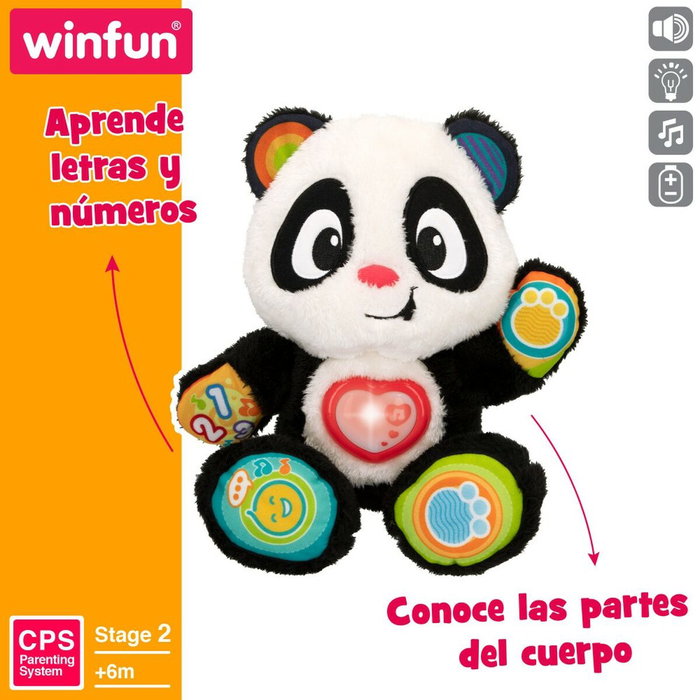 Jouet pour bébé Winfun Ours Panda 27 x 33 x 14 cm (4 Unités) Jouet pour bébé Winfun Ours Panda 27 x 33 x 14 cm (4 Unités)