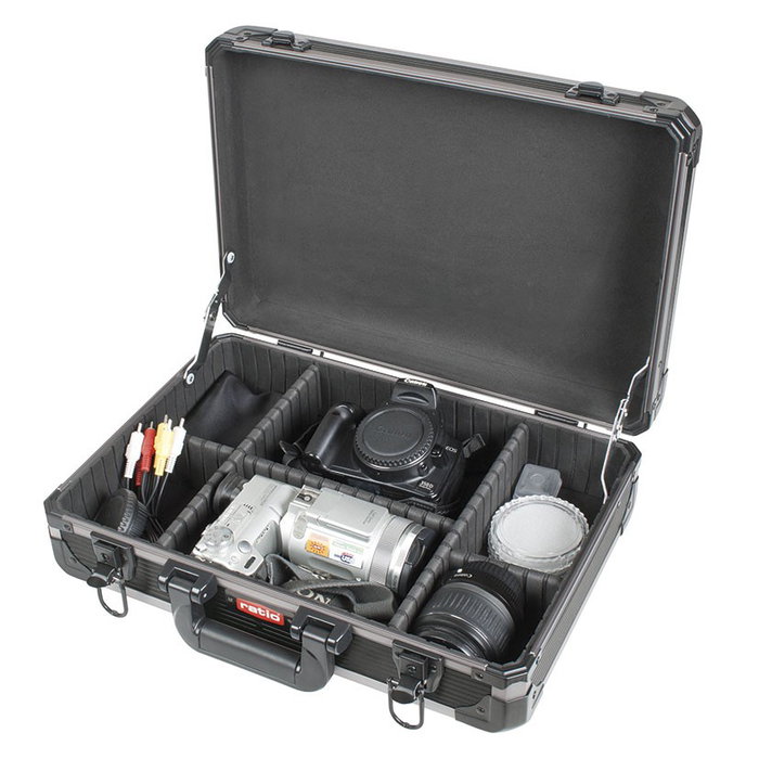 Ratio Malette Pc en Aluminium Lightbox 40x11 cm Hauteur 28 cm avec Intérieur Acolchado et Esquinas Reforzadas Ratio Malette Pc en Aluminium Lightbox 40x11 cm Hauteur 28 cm avec Intérieur Acolchado et Esquinas Reforzadas