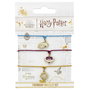 THE CARAT SHOP - Set de 3 bracelets de l'amitié Harry Potter avec Snitch Dorée, Potion d'Amour et Retourneur de Temps en alliage de zinc et nylon