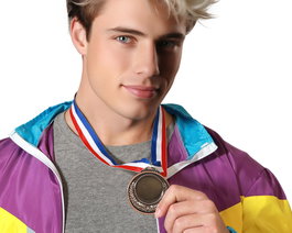 Atosa Médaille de Bronze 6,5 cm avec Ruban pour Prix et Événements