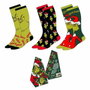 CERDÁ Set de 3 chaussettes The Grinch, taille 38-45