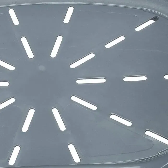 Ferplast Corbeille Siesta Deluxe Taille 2, Panier en plastique 49x36x17.5 cm avec repose-tête antidérapant, gris foncé pour chien et chat