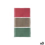 Home ESPRIT Serviette de plage Marron Vert Rose Polyester Coton (Lot de 3)