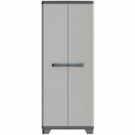 Keter Armoire de rangement haute LINEAR Noir / Gris - 68 x 39 x 173 cm