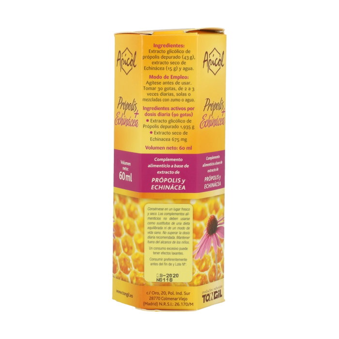 TONGIL Apicol Própolis + Echinácea Gouttes 60 ml