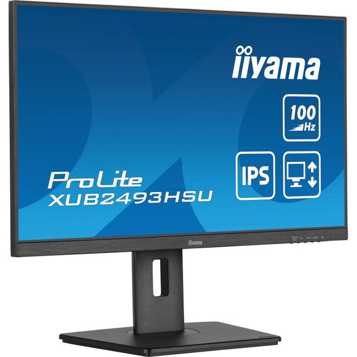 Iiyama Moniteur XUB2493HSU-B7 LCD 23.8 Pouces 1920x1080 IPS 75 Hz 5 ms avec Haut-Parleurs USB-C 65 W et HDMI