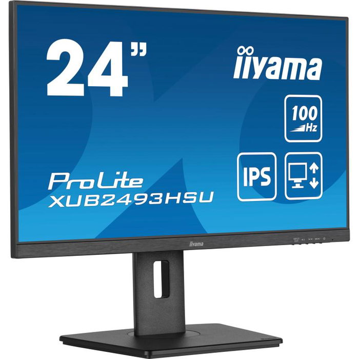 Iiyama Moniteur XUB2493HSU-B7 LCD 23.8 Pouces 1920x1080 IPS 75 Hz 5 ms avec Haut-Parleurs USB-C 65 W et HDMI