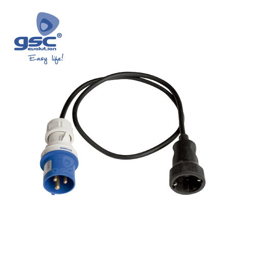 GSC Evolution Rallonge de conversion de fiche 3P (2P+T) vers base Sucko GSC Evolution Rallonge de conversion de fiche 3P (2P+T) vers base Sucko