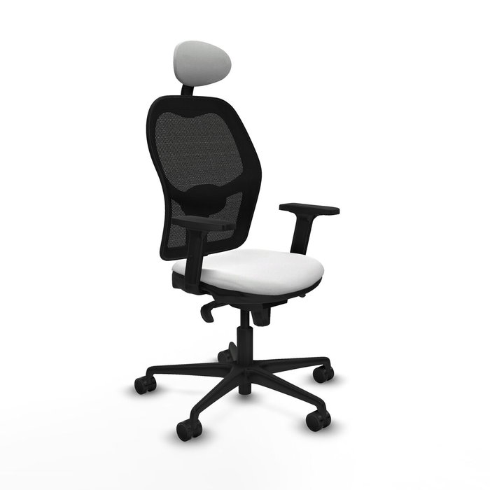 Piqueras y Crespo 2D036N1 Chaise de Bureau avec Appui-tête Blanc Piqueras y Crespo 2D036N1 Chaise de Bureau avec Appui-tête Blanc